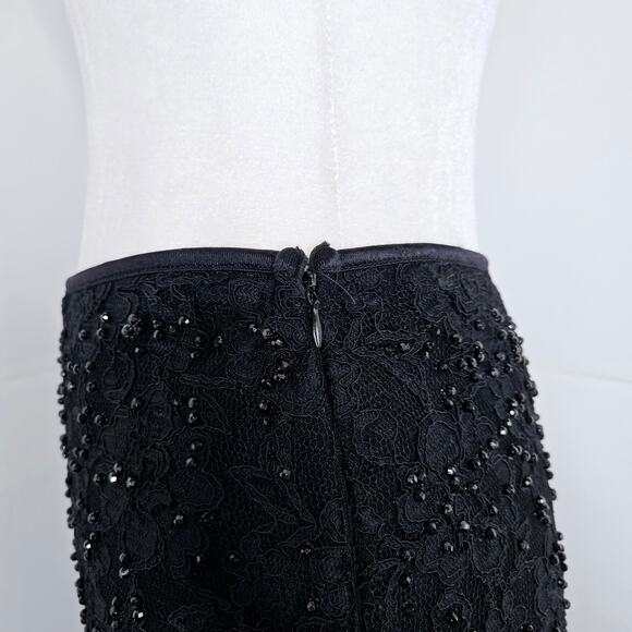 Celo Argentina made lace Applique beaded ruffle dance skirt Small-Medium black - Picture 5 of 17